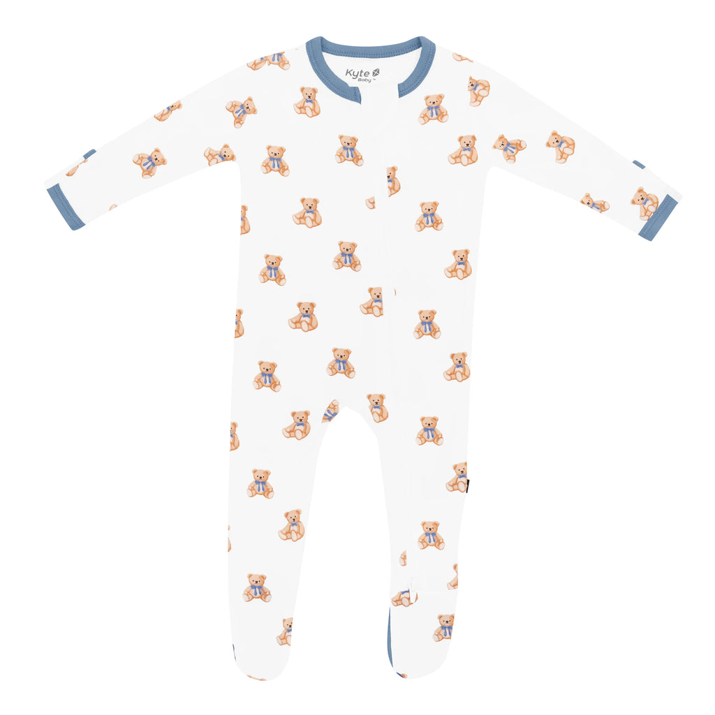 Kyte Baby Zippered Footie - Teddy Bear