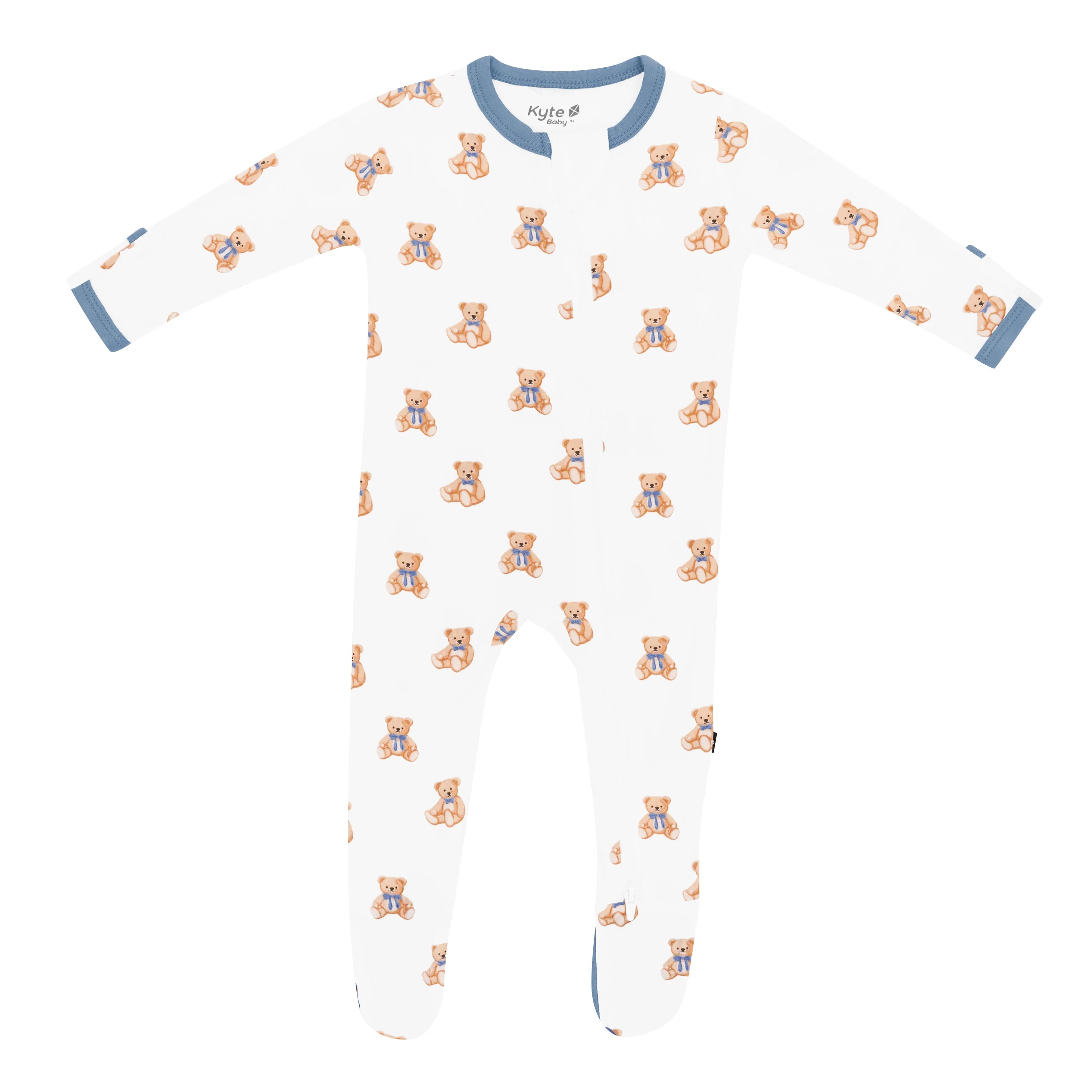 Kyte Baby Zippered Footie - Teddy Bear