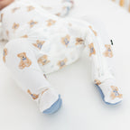Kyte Baby Zippered Footie - Teddy Bear