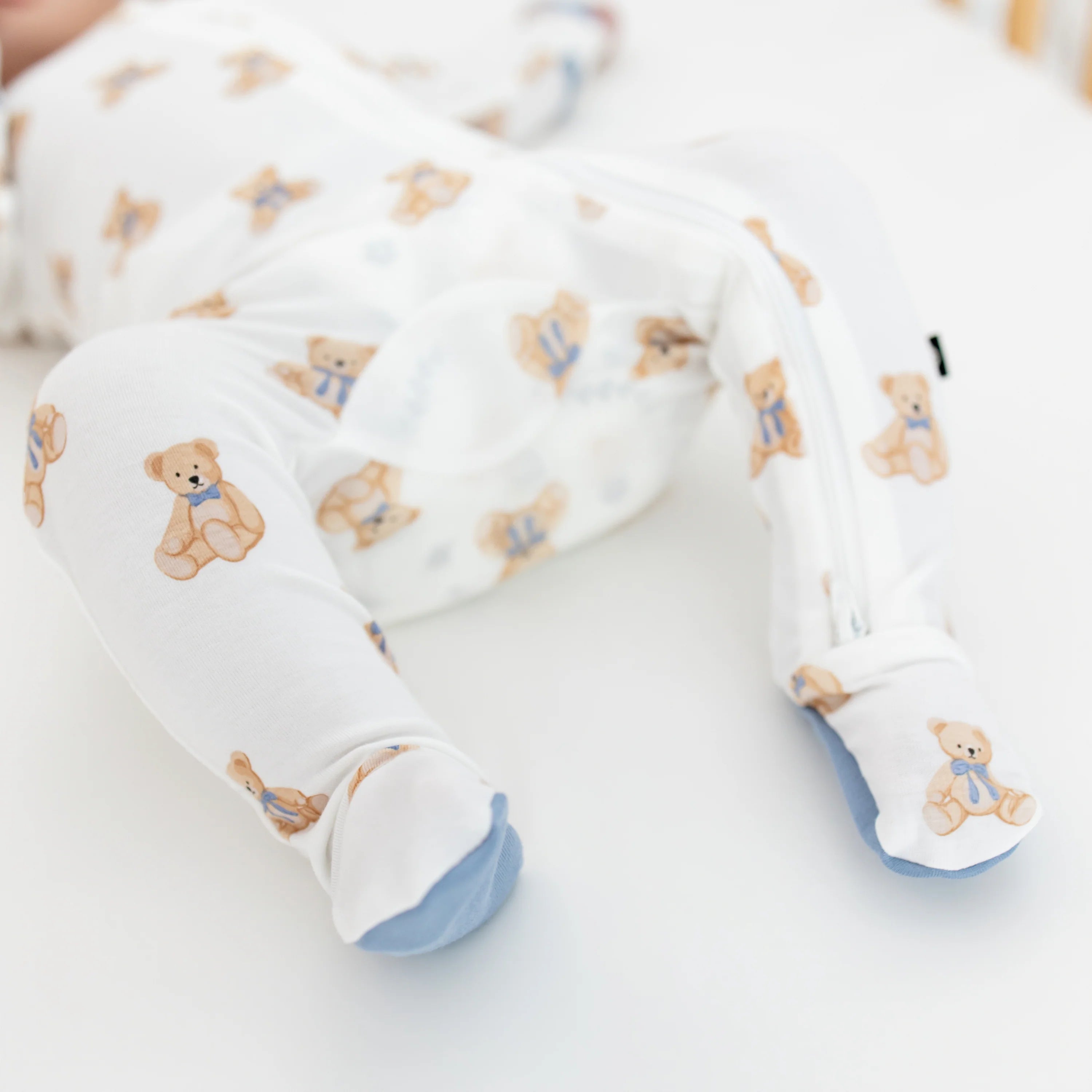 Kyte Baby Zippered Footie - Teddy Bear