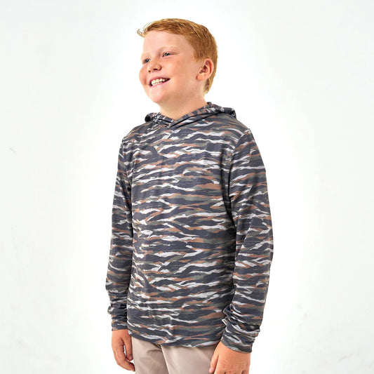 Burlebo Youth Hoodie - Tiger Stripe Camo