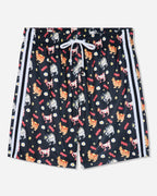 Goat USA Breakfast AOP Mesh Short Black