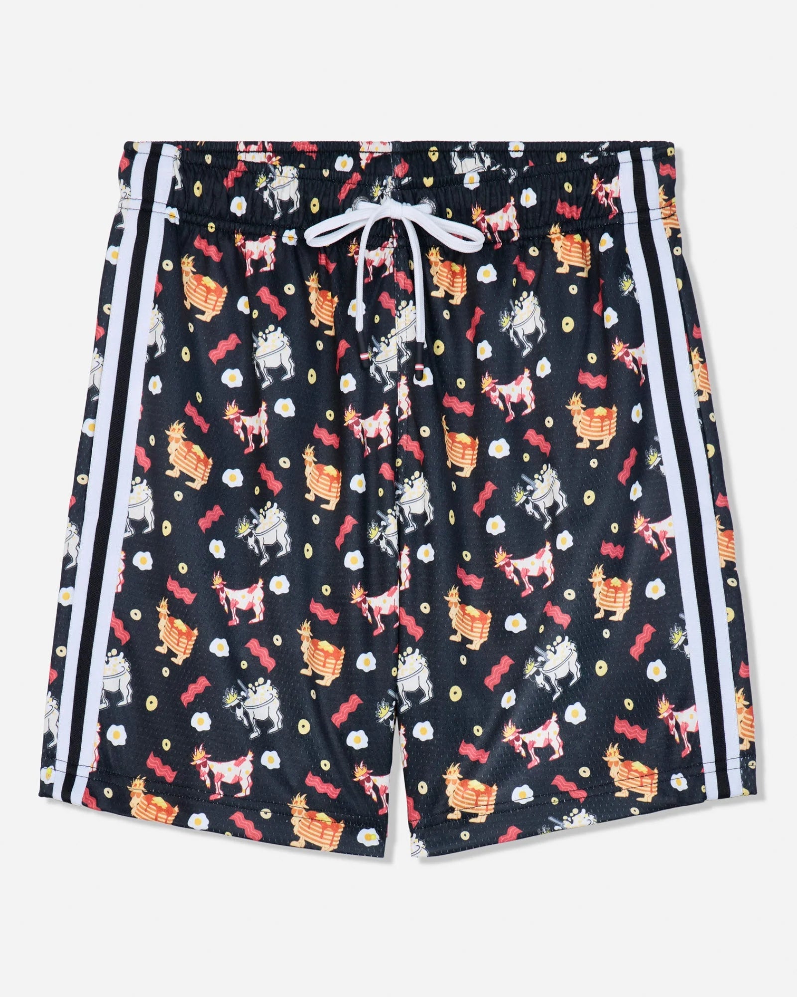 Goat USA Breakfast AOP Mesh Short Black