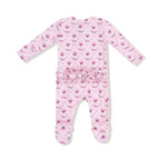 Rose Garden Trellis Ruffle Footie