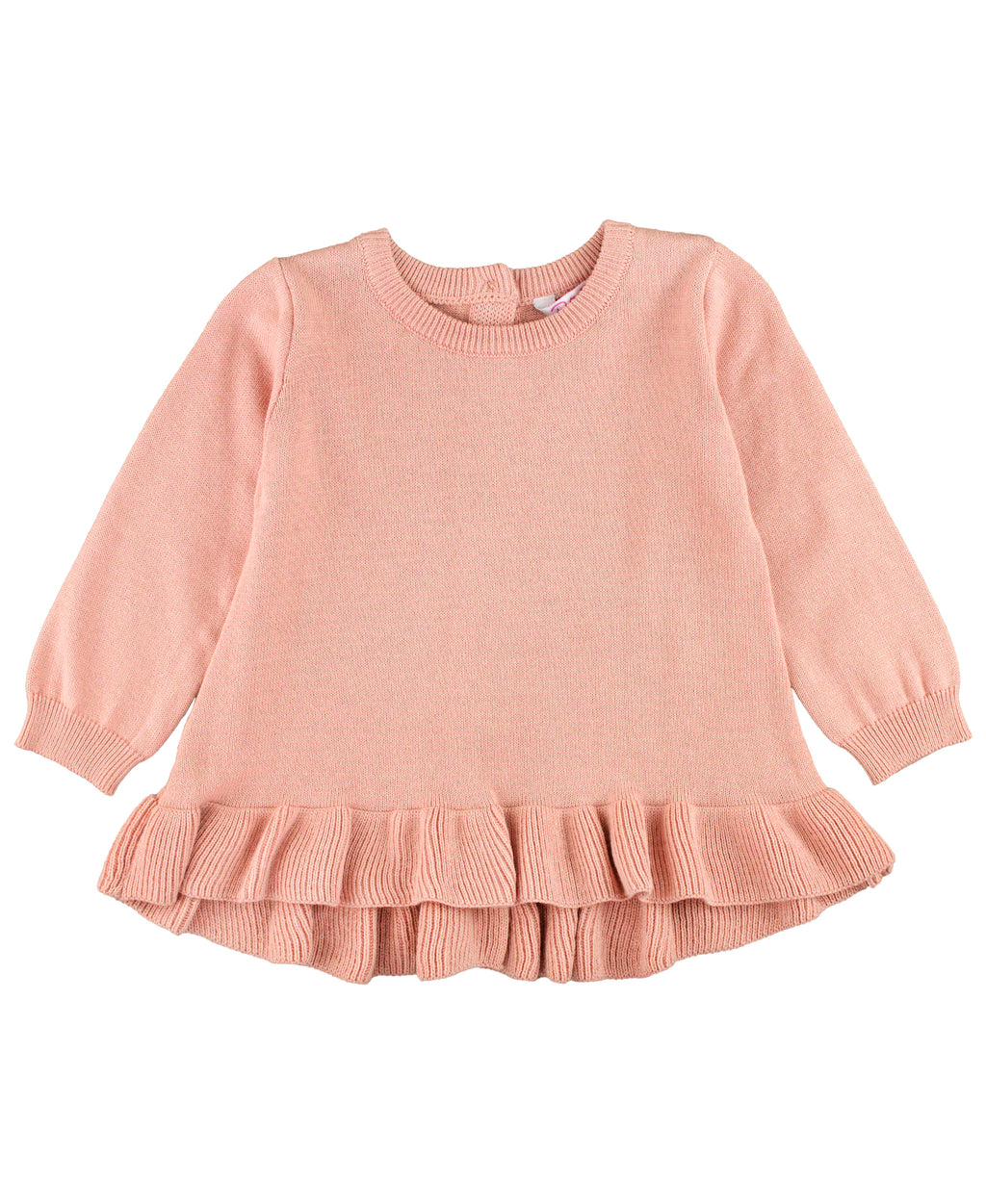 Ruffle Hem Sweater - French Rose