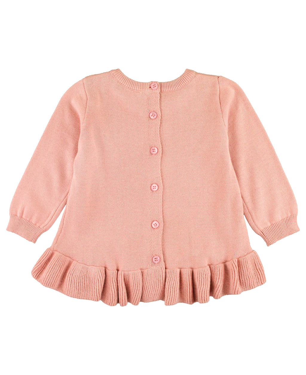 Ruffle Hem Sweater - French Rose