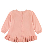 Ruffle Hem Sweater - French Rose