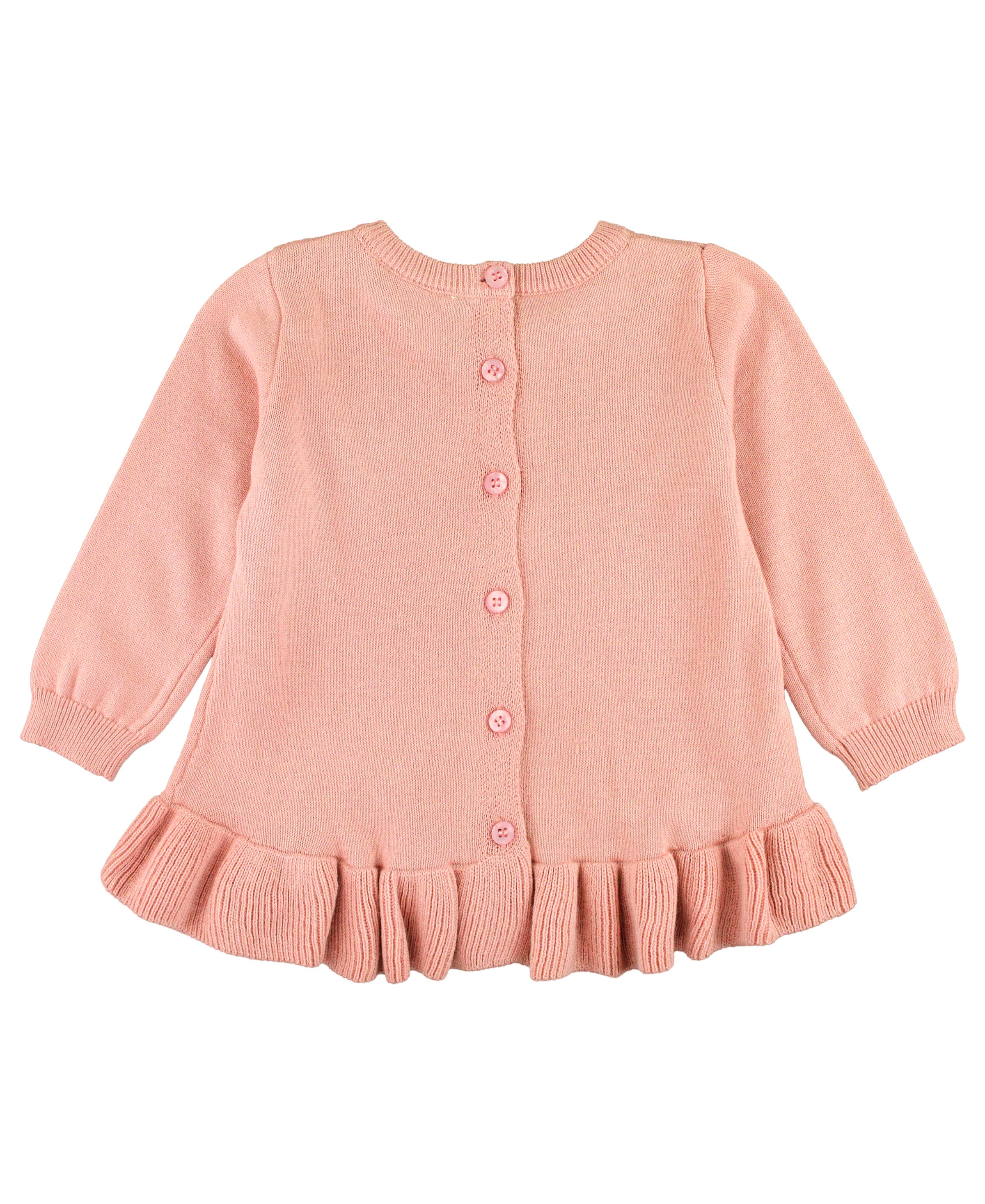 Ruffle Hem Sweater - French Rose