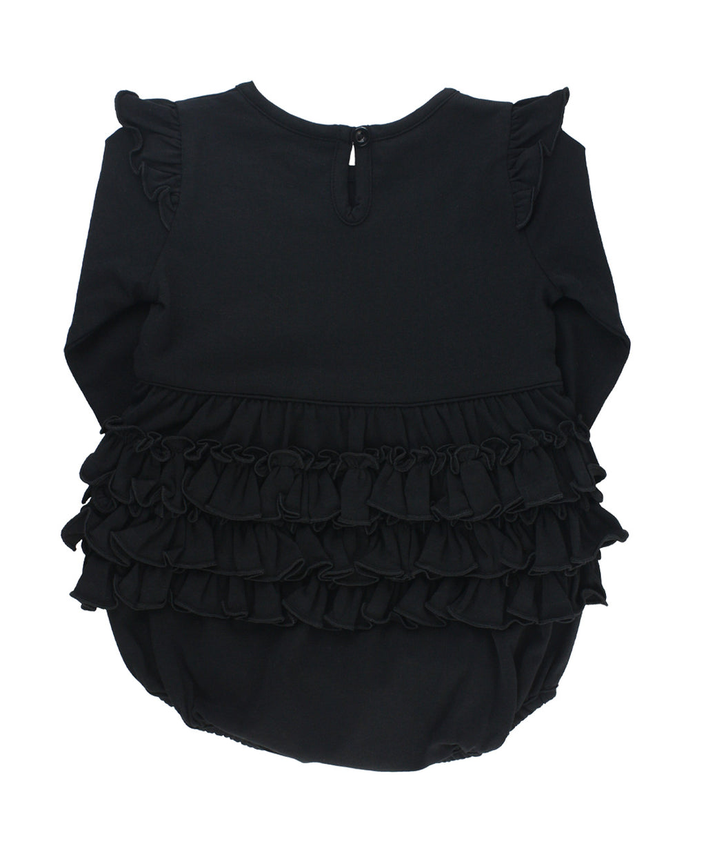 Knit Long Sleeve Flutter Bubble Romper