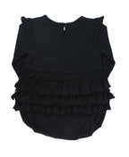 Knit Long Sleeve Flutter Bubble Romper