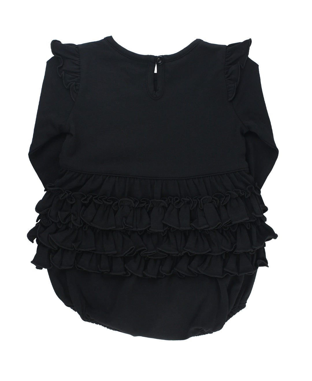 Knit Long Sleeve Flutter Bubble Romper