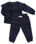 Girls Ruffle Jogger Set