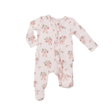 Angel Dear 2 Way Ruffle Zipper Footie