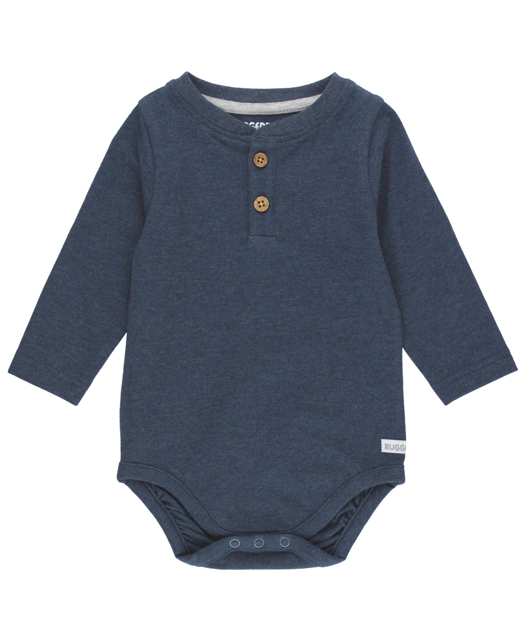 Knit Long Sleeve 2-Button Henley Bodysuit