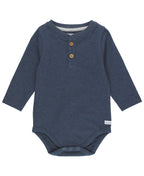 Knit Long Sleeve 2-Button Henley Bodysuit