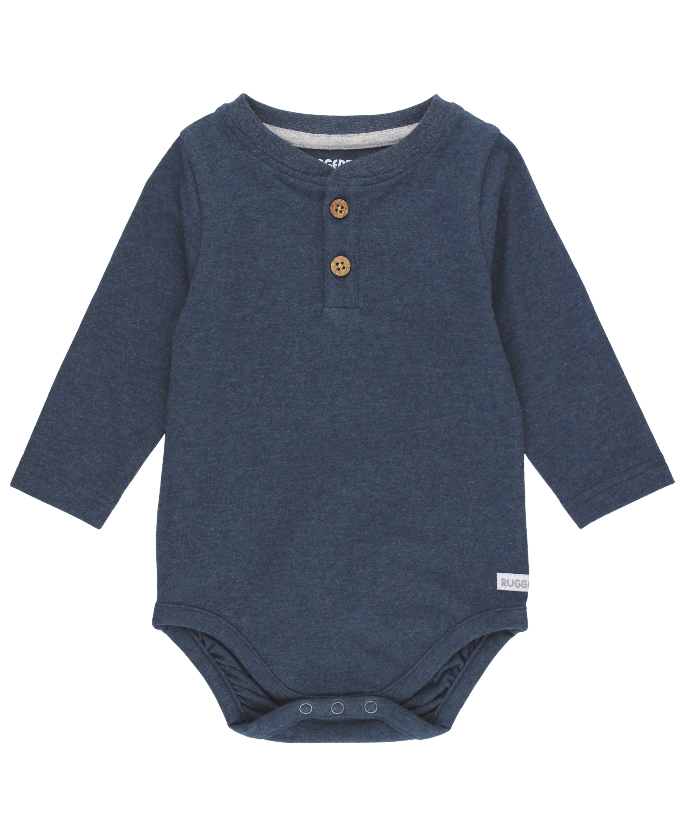 Knit Long Sleeve 2-Button Henley Bodysuit