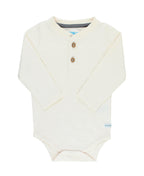 Knit Long Sleeve 2-Button Henley Bodysuit
