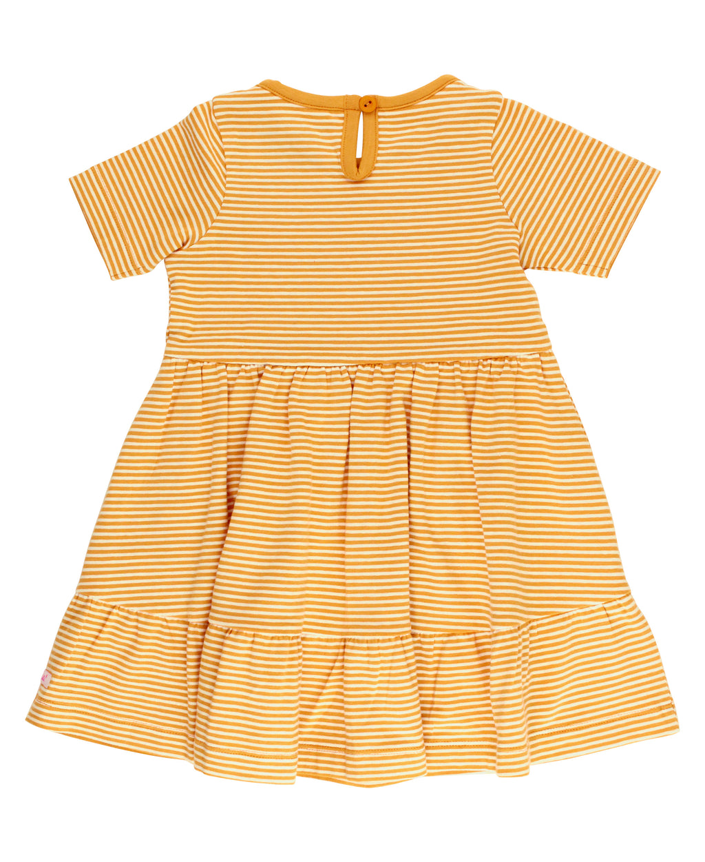Knit Short Sleeve Ruffle Dress with Pockets