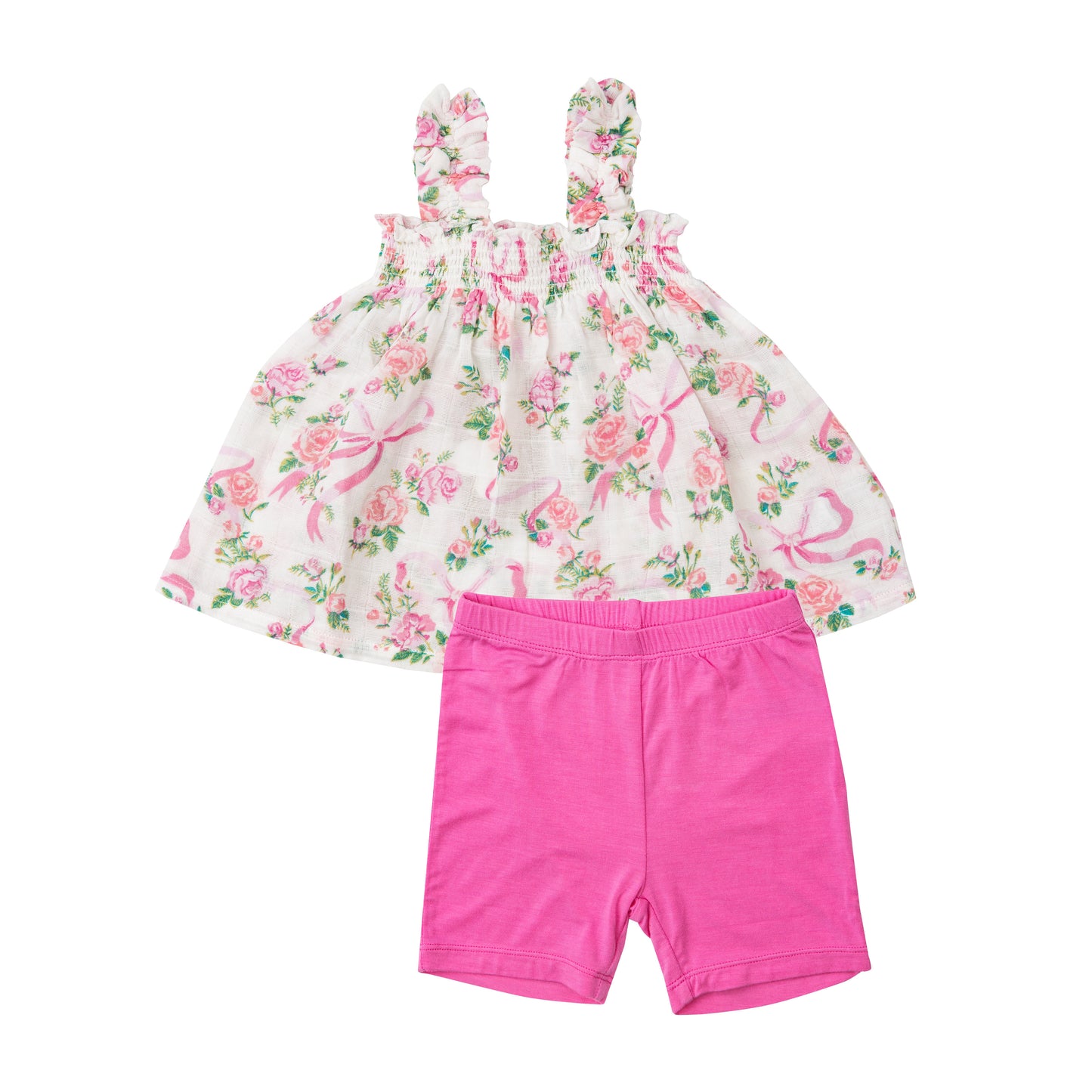 Ruffly Strap Top & Bloomer Set