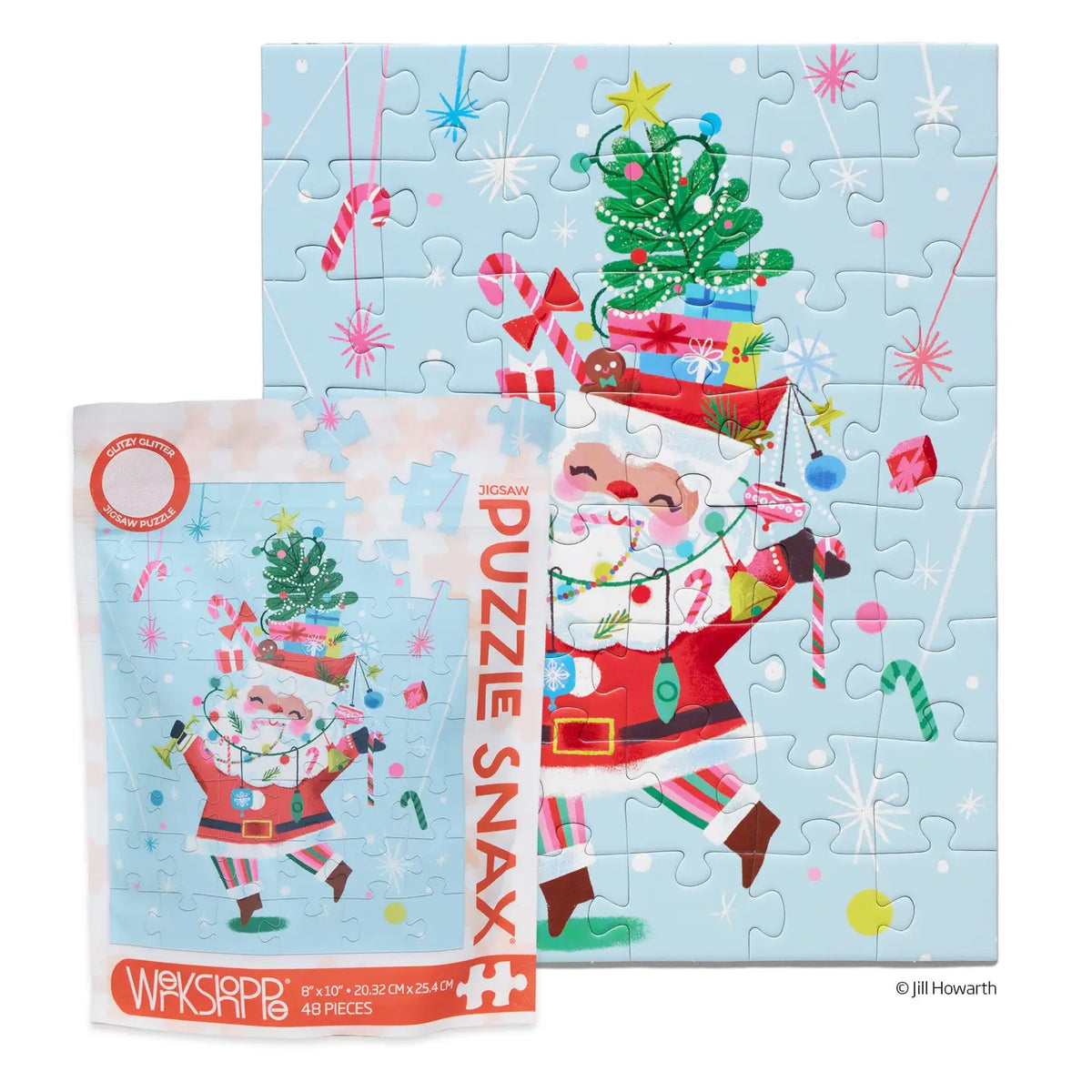 Snax Size Puzzle-Fancy Pants Sants 48 Piece