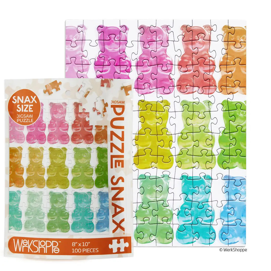 Snax Size Puzzle-Gummy Bears 100 Piece