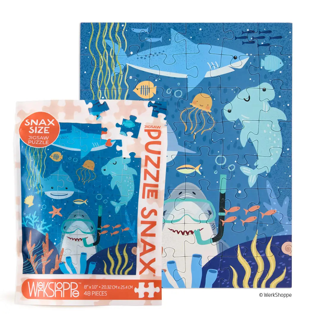 Snax Size Puzzle-Shark Tank 48 Piece