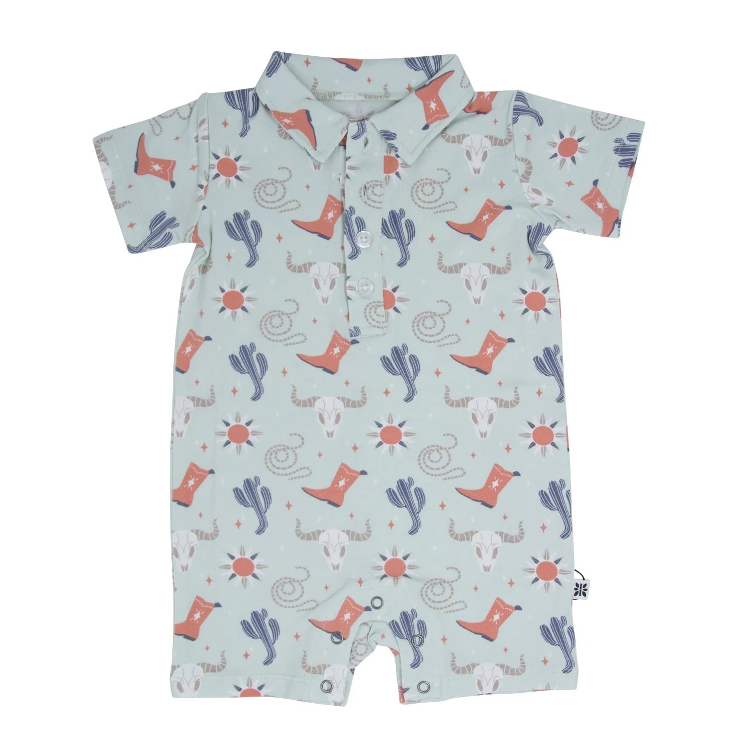 Sweet Bamboo Western Polo Romper