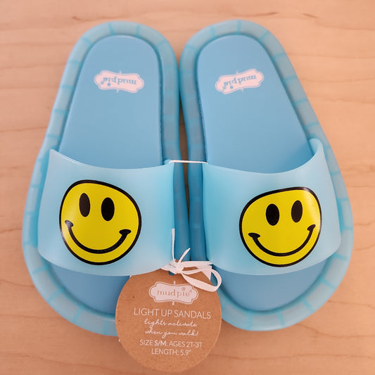 Smiley face slides-blue