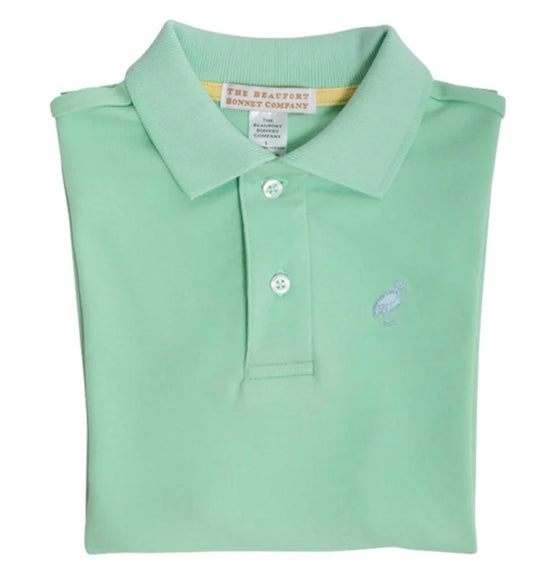 The Beaufort Bonnet Company Polo- Grace Bay Green